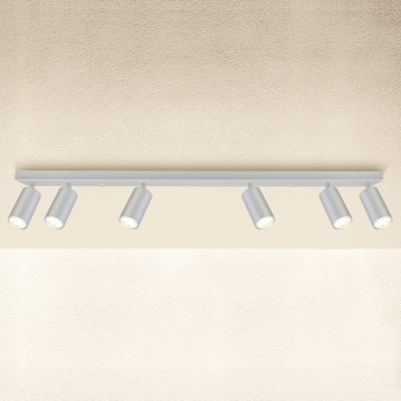 Brilagi - Foco para casa de banho SELE 6xGU10/30W/230V IP44 prateado