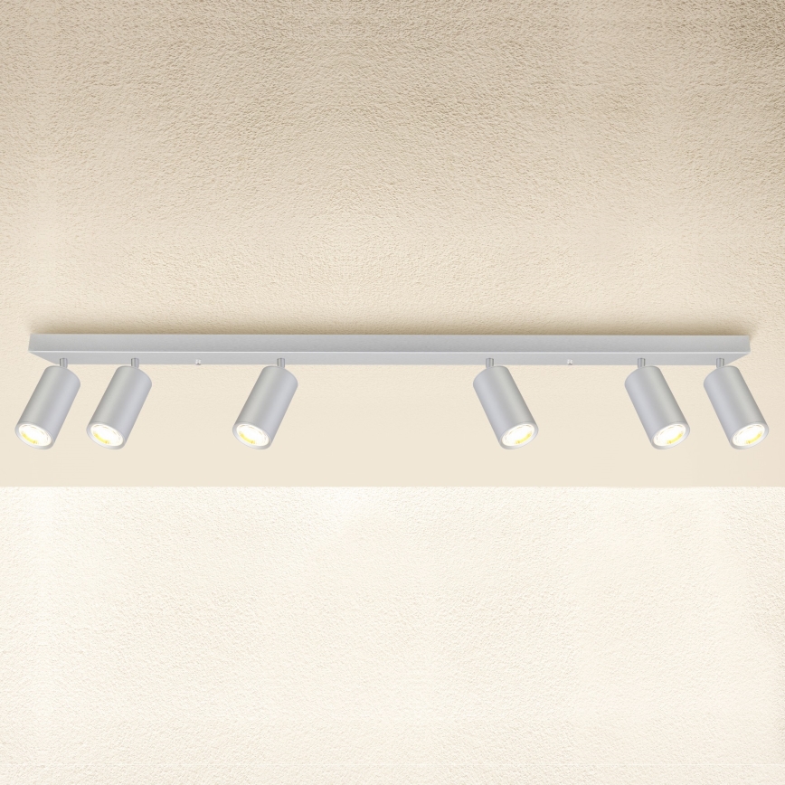 Brilagi - Foco para casa de banho SELE 6xGU10/30W/230V IP44 prateado