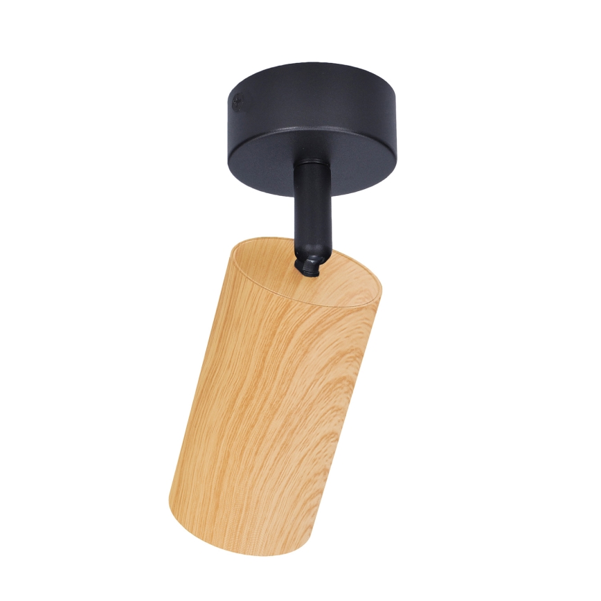Brilagi - Foco SELE 1xGU10/30W/230V preto/decoração em carvalho