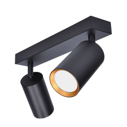 Brilagi - Foco SELE 2xGU10/30W/230V preto/dourada