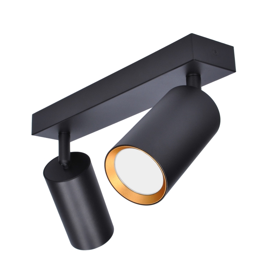 Brilagi - Foco SELE 2xGU10/30W/230V preto/dourada