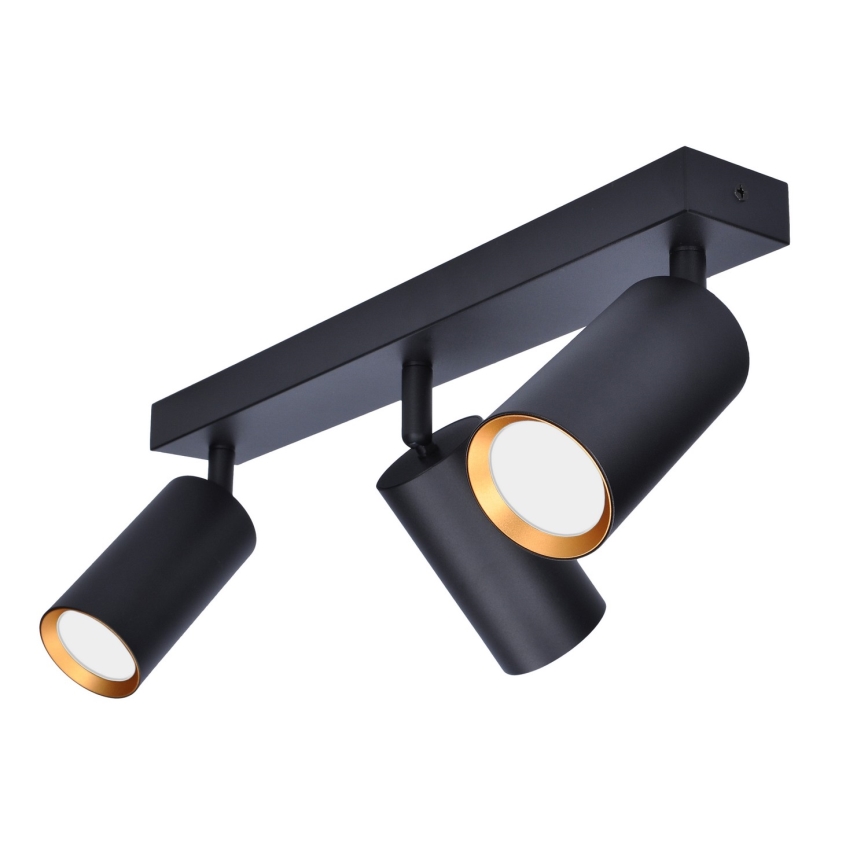 Brilagi - Foco SELE 3xGU10/30W/230V preto/dourada