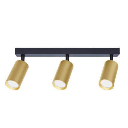 Brilagi - Foco SELE GOLDEN 3xGU10/30W/230V preto/dourado