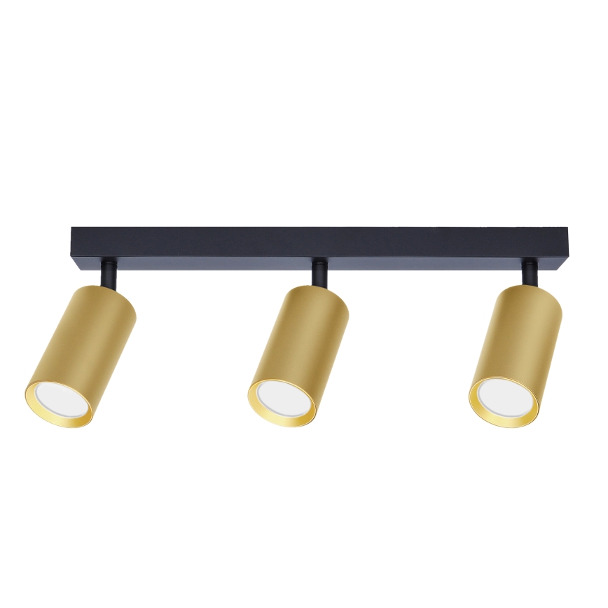 Brilagi - Foco SELE GOLDEN 3xGU10/30W/230V preto/dourado