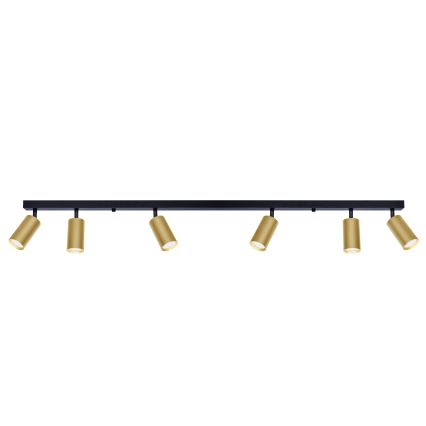 Brilagi - Foco SELE GOLDEN 6xGU10/30W/230V preto/dourado