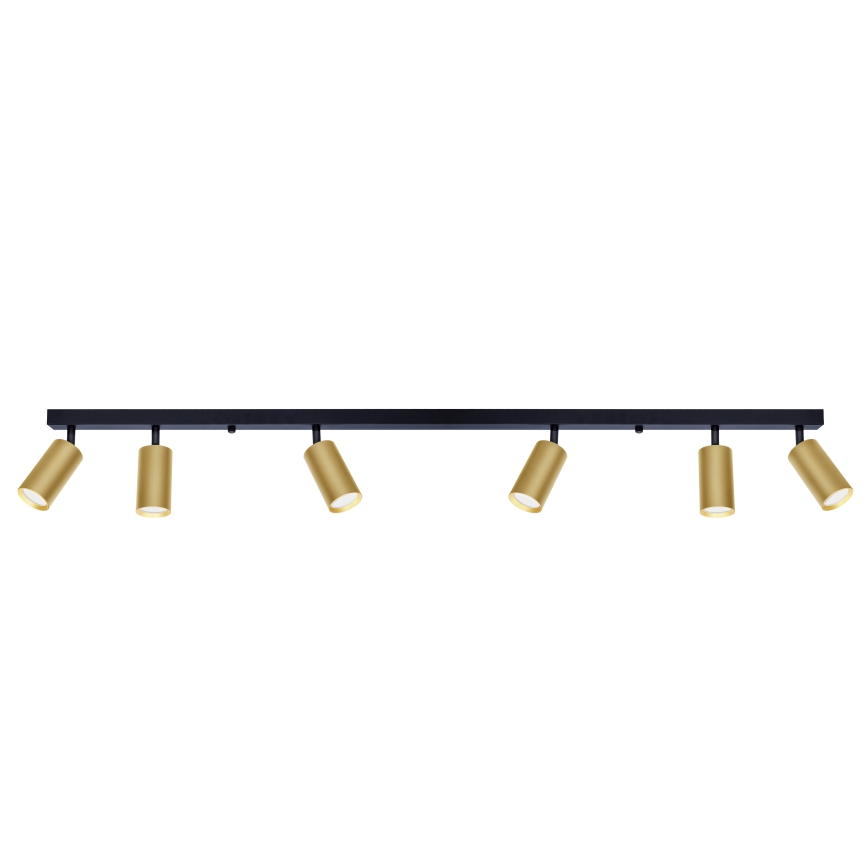 Brilagi - Foco SELE GOLDEN 6xGU10/30W/230V preto/dourado