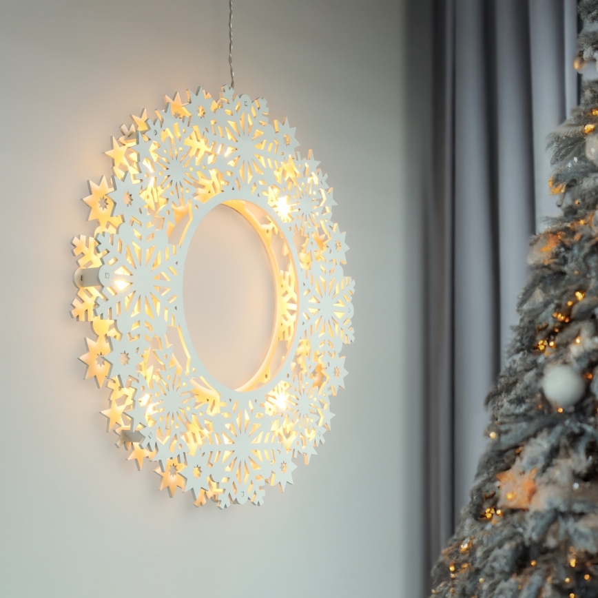 Brilagi - Guirlanda de Natal LED 30 cm, 2x pilhas AA