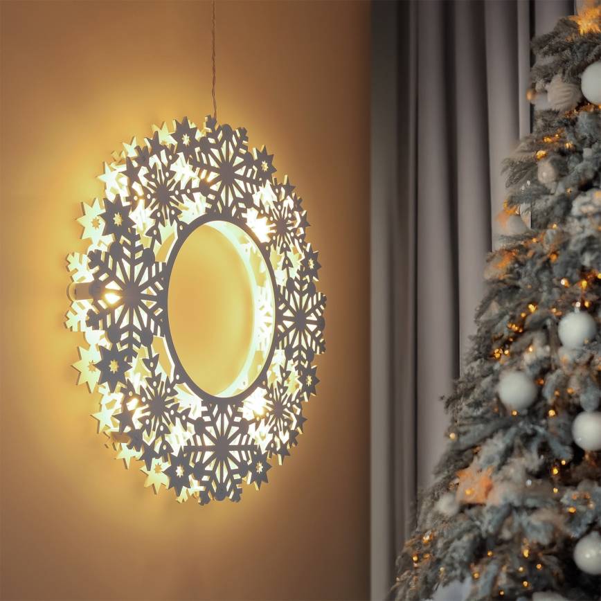 Brilagi - Guirlanda de Natal LED 30 cm, 2x pilhas AA