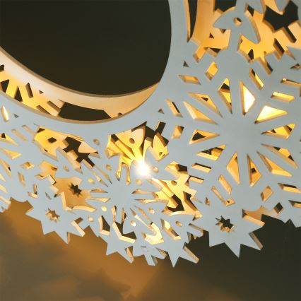 Brilagi - Guirlanda de Natal LED 30 cm, 2x pilhas AA