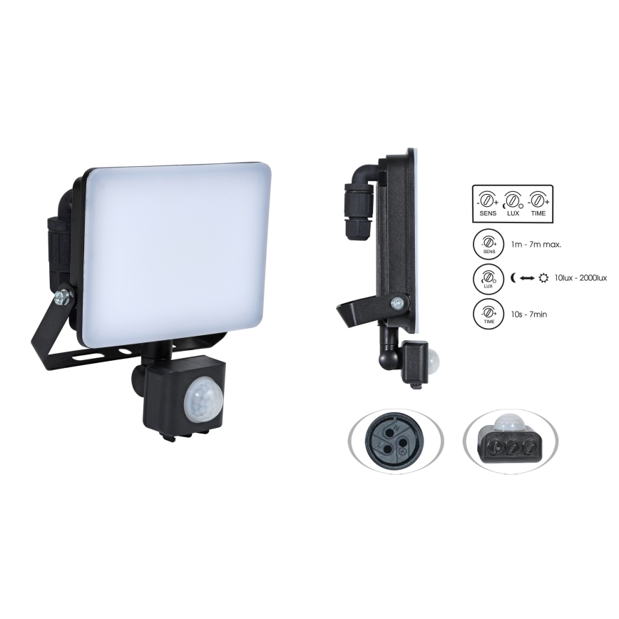 Brilagi - Holofote LED com sensor ELARA PRO LED/100W/230V IP65