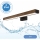 Brilagi - Iluminação de espelho para casa de banho LED WOODY MIRROR LED/12W/230V 60 cm IP44 carvalho nogueira/preto