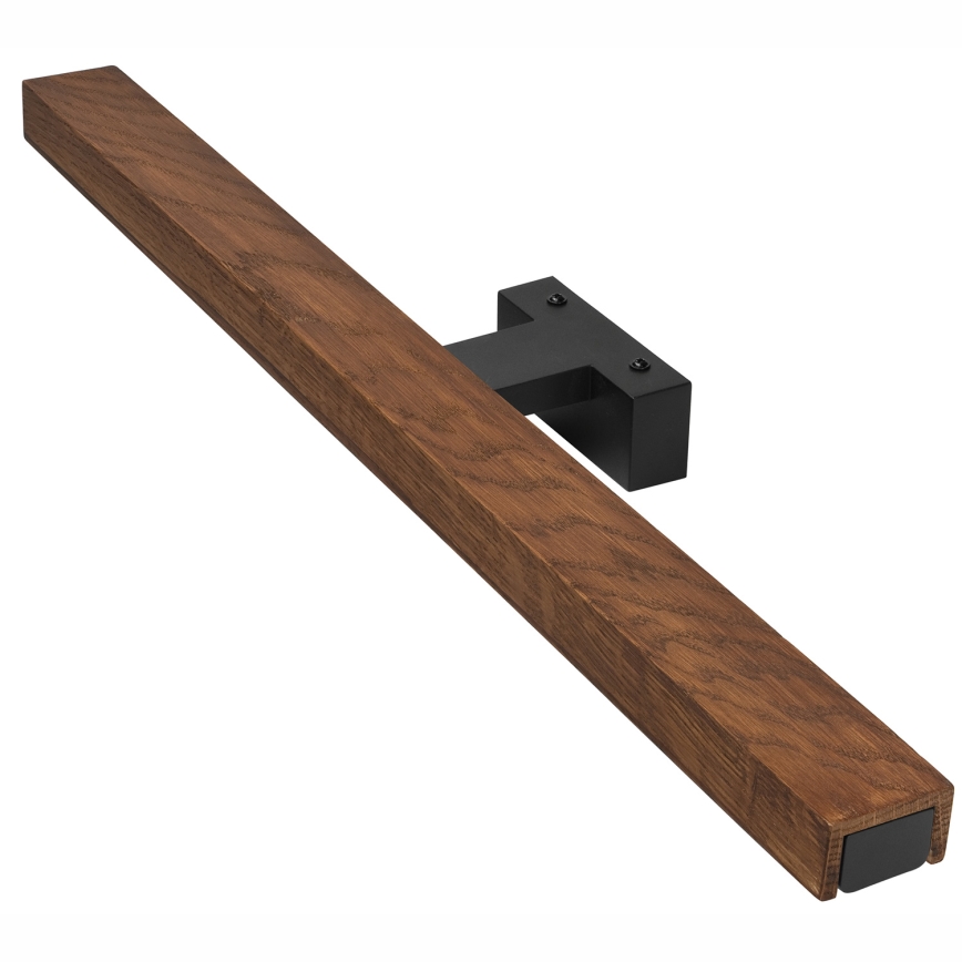 Brilagi - Iluminação de espelho para casa de banho LED WOODY MIRROR LED/12W/230V 60 cm IP44 carvalho cereja/preto