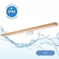 Brilagi - Iluminação de espelho para casa de banho LED WOODY MIRROR LED/15W/230V 90 cm IP44 carvalho/branco