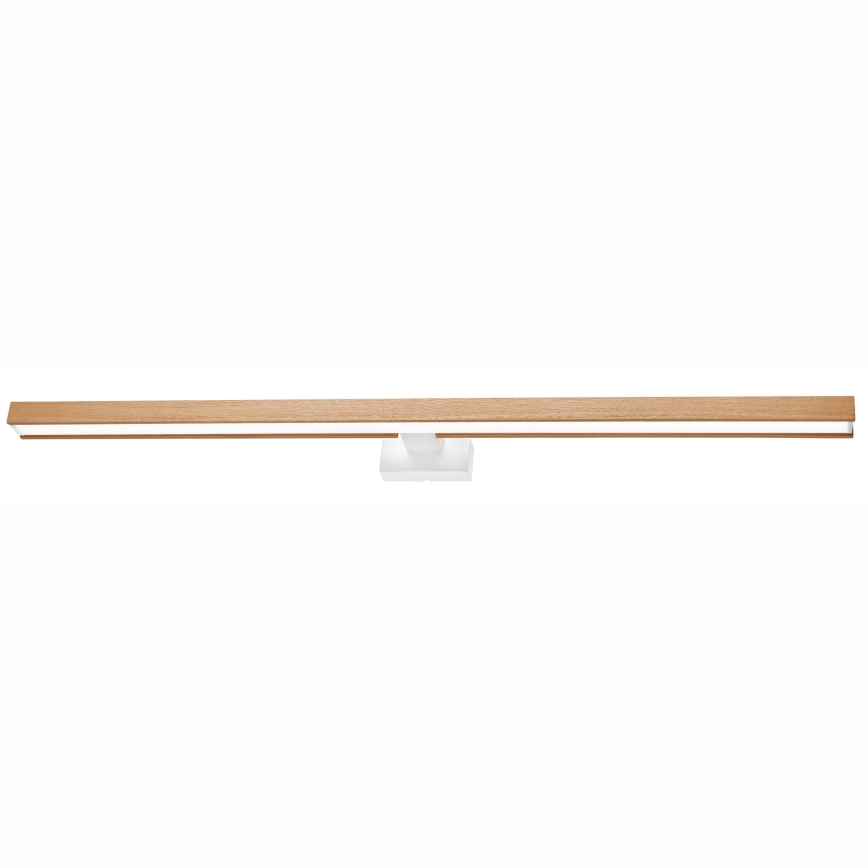 Brilagi - Iluminação de espelho para casa de banho LED WOODY MIRROR LED/15W/230V 90 cm IP44 carvalho/branco