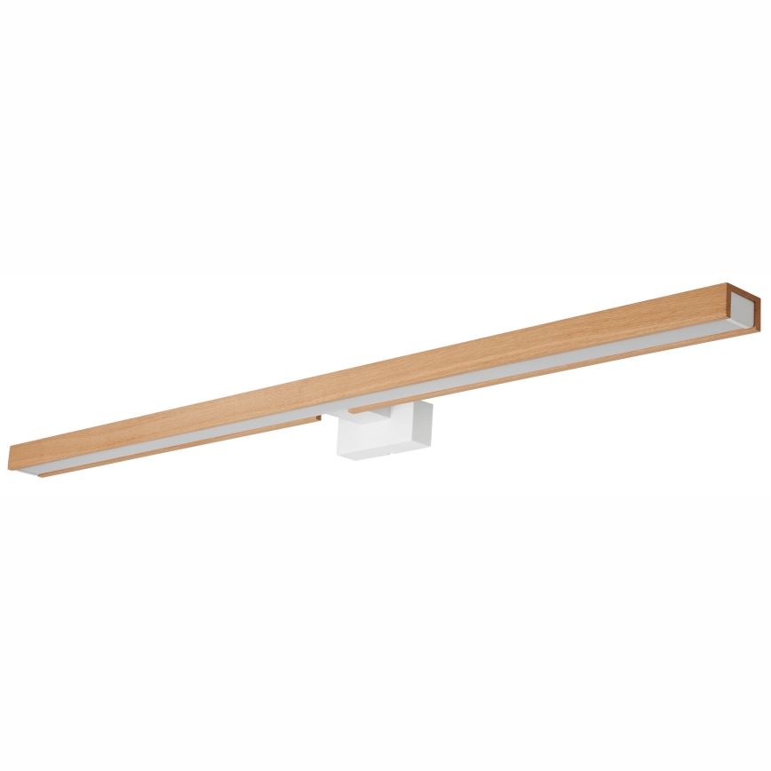 Brilagi - Iluminação de espelho para casa de banho LED WOODY MIRROR LED/15W/230V 90 cm IP44 carvalho/branco