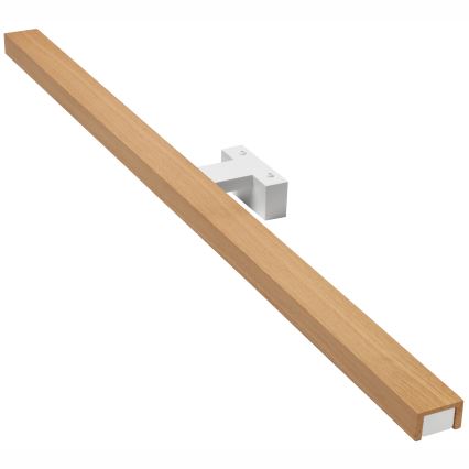 Brilagi - Iluminação de espelho para casa de banho LED WOODY MIRROR LED/15W/230V 90 cm IP44 carvalho/branco