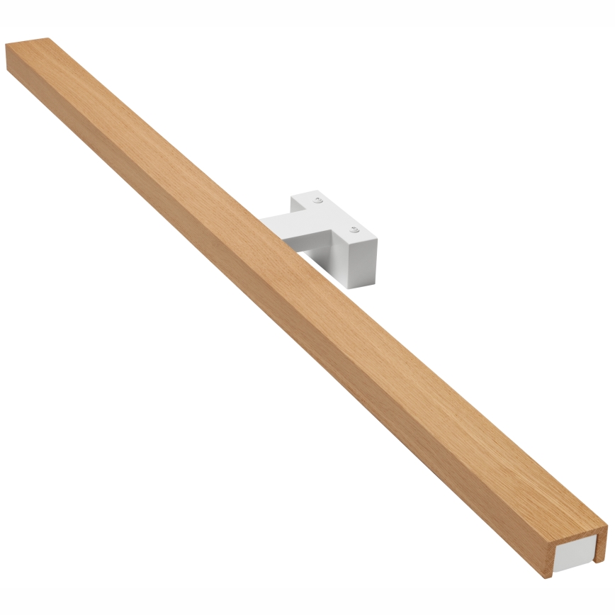 Brilagi - Iluminação de espelho para casa de banho LED WOODY MIRROR LED/15W/230V 90 cm IP44 carvalho/branco