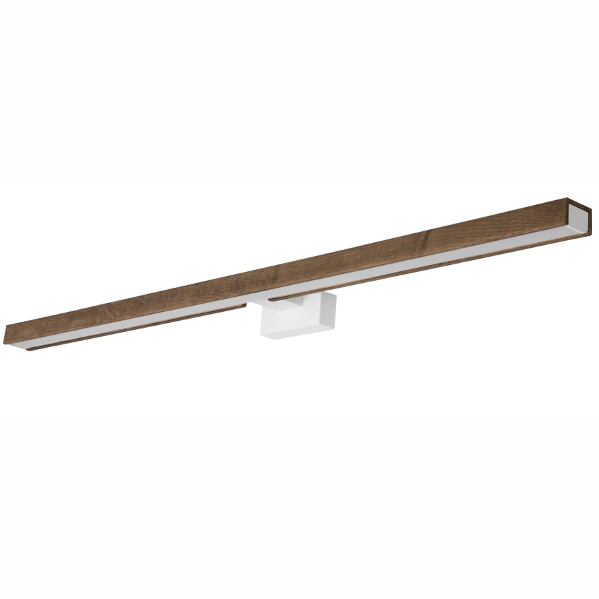 Brilagi - Iluminação de espelho para casa de banho LED WOODY MIRROR LED/15W/230V 90 cm IP44 carvalho nogueira/branco