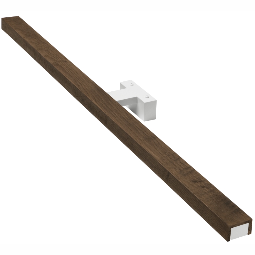 Brilagi - Iluminação de espelho para casa de banho LED WOODY MIRROR LED/15W/230V 90 cm IP44 carvalho nogueira/branco