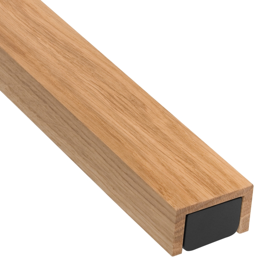 Brilagi - Iluminação de espelho para casa de banho LED WOODY MIRROR LED/15W/230V 90 cm IP44 carvalho/preto