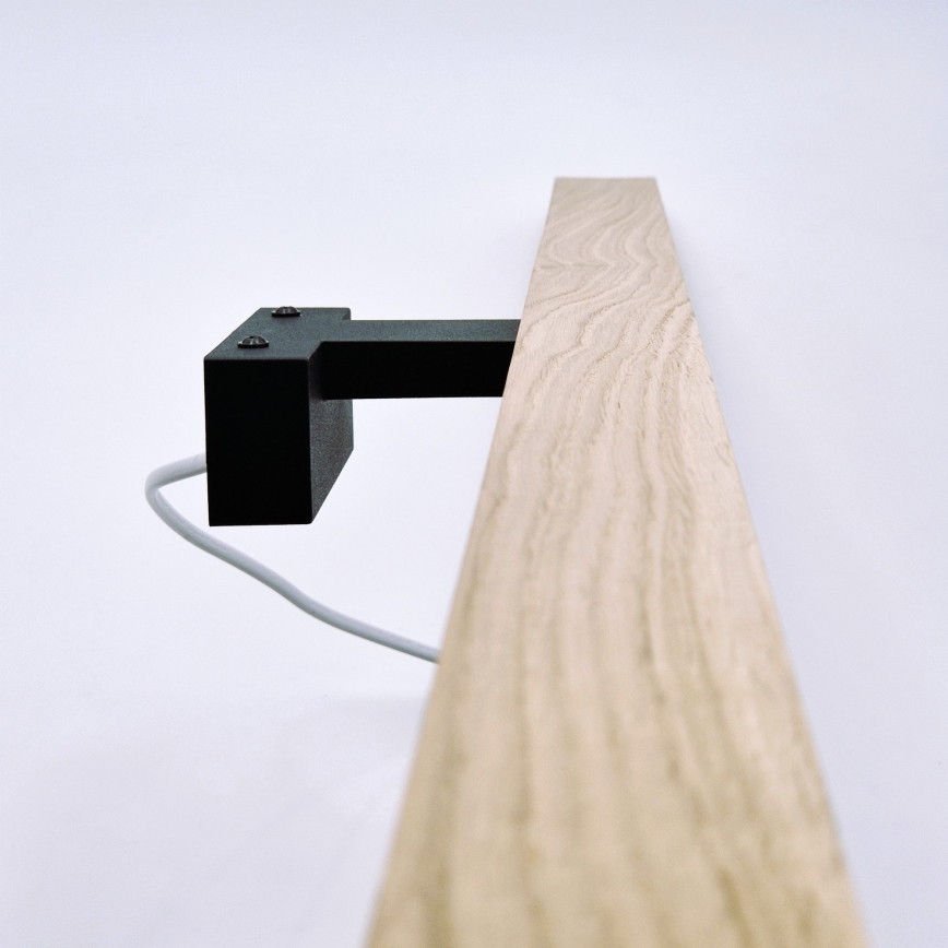 Brilagi - Iluminação de espelho para casa de banho LED WOODY MIRROR LED/15W/230V 90 cm IP44 carvalho/preto