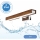 Brilagi - Iluminação de espelho para casa de banho LED WOODY MIRROR LED/8W/230V 40 cm IP44 carvalho cereja/cromado brilhante