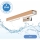 Brilagi - Iluminação de espelho para casa de banho LED WOODY MIRROR LED/8W/230V 40 cm IP44 carvalho/cromado brilhante