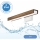 Brilagi - Iluminação de espelho para casa de banho LED WOODY MIRROR LED/8W/230V 40 cm IP44 carvalho nogueira/branco
