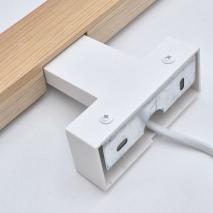 Brilagi - Iluminação de espelho para casa de banho LED WOODY MIRROR LED/8W/230V 40 cm IP44 carvalho/branco