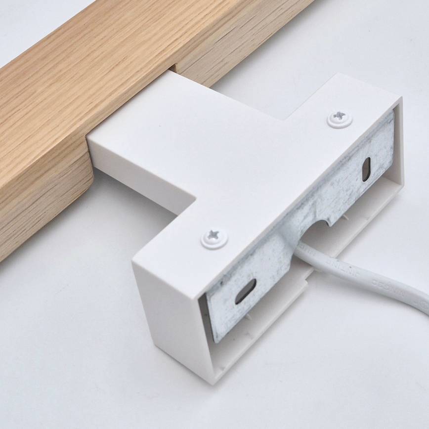 Brilagi - Iluminação de espelho para casa de banho LED WOODY MIRROR LED/8W/230V 40 cm IP44 carvalho/branco