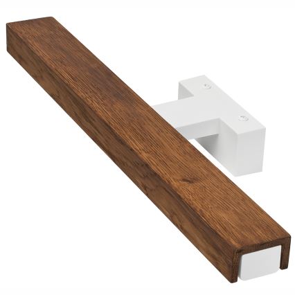Brilagi - Iluminação de espelho para casa de banho LED WOODY MIRROR LED/8W/230V 40 cm IP44 carvalho cereja/branco