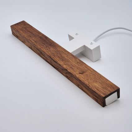 Brilagi - Iluminação de espelho para casa de banho LED WOODY MIRROR LED/8W/230V 40 cm IP44 carvalho cereja/branco