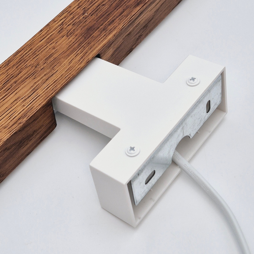 Brilagi - Iluminação de espelho para casa de banho LED WOODY MIRROR LED/8W/230V 40 cm IP44 carvalho cereja/branco