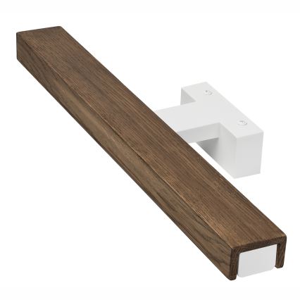 Brilagi - Iluminação de espelho para casa de banho LED WOODY MIRROR LED/8W/230V 40 cm IP44 carvalho nogueira/branco