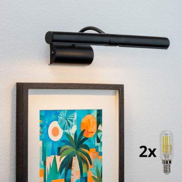 Brilagi - Iluminação de ilustração LED DANAE 2xE14/4W/230V 3000K preto