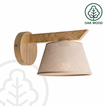 Brilagi - Iluminação de parede ANTHONY 1xE14/40W/230V carvalho/bege