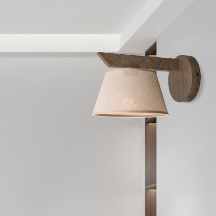 Brilagi - Iluminação de parede ANTHONY 1xE14/40W/230V carvalho/bege