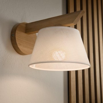 Brilagi - Iluminação de parede ANTHONY 1xE14/40W/230V carvalho/branco