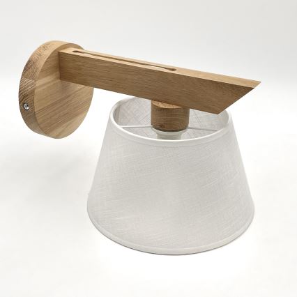 Brilagi - Iluminação de parede ANTHONY 1xE14/40W/230V carvalho/branco