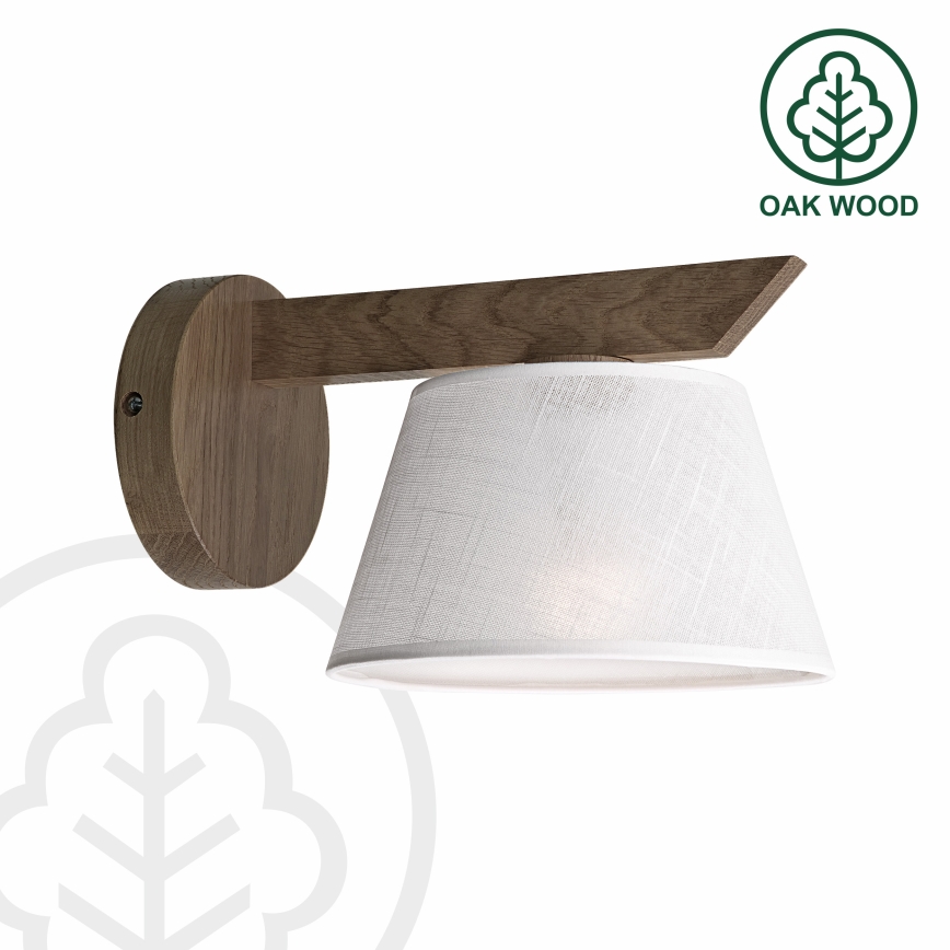 Brilagi - Iluminação de parede ANTHONY 1xE14/40W/230V carvalho/branco