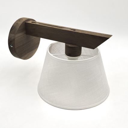 Brilagi - Iluminação de parede ANTHONY 1xE14/40W/230V carvalho/branco