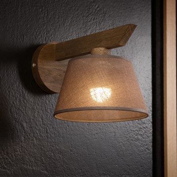 Brilagi - Iluminação de parede ANTHONY 1xE14/40W/230V carvalho/castanho
