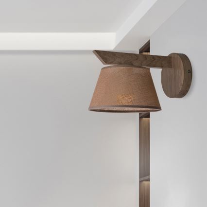 Brilagi - Iluminação de parede ANTHONY 1xE14/40W/230V carvalho/castanho
