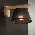 Brilagi - Iluminação de parede ANTHONY 1xE14/40W/230V carvalho/preto
