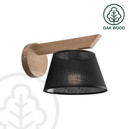 Brilagi - Iluminação de parede ANTHONY 1xE14/40W/230V carvalho/preto