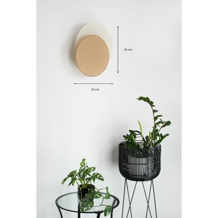 Brilagi - Iluminação de parede CIRCLES 1xE27/15W/230V 45x45 cm bege/creme