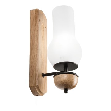 Brilagi - Iluminação de parede COTTAGE 1xE14/40W/230V carvalho/branco
