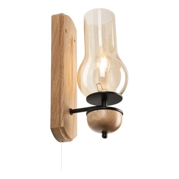 Brilagi - Iluminação de parede COTTAGE 1xE14/40W/230V carvalho/castanho