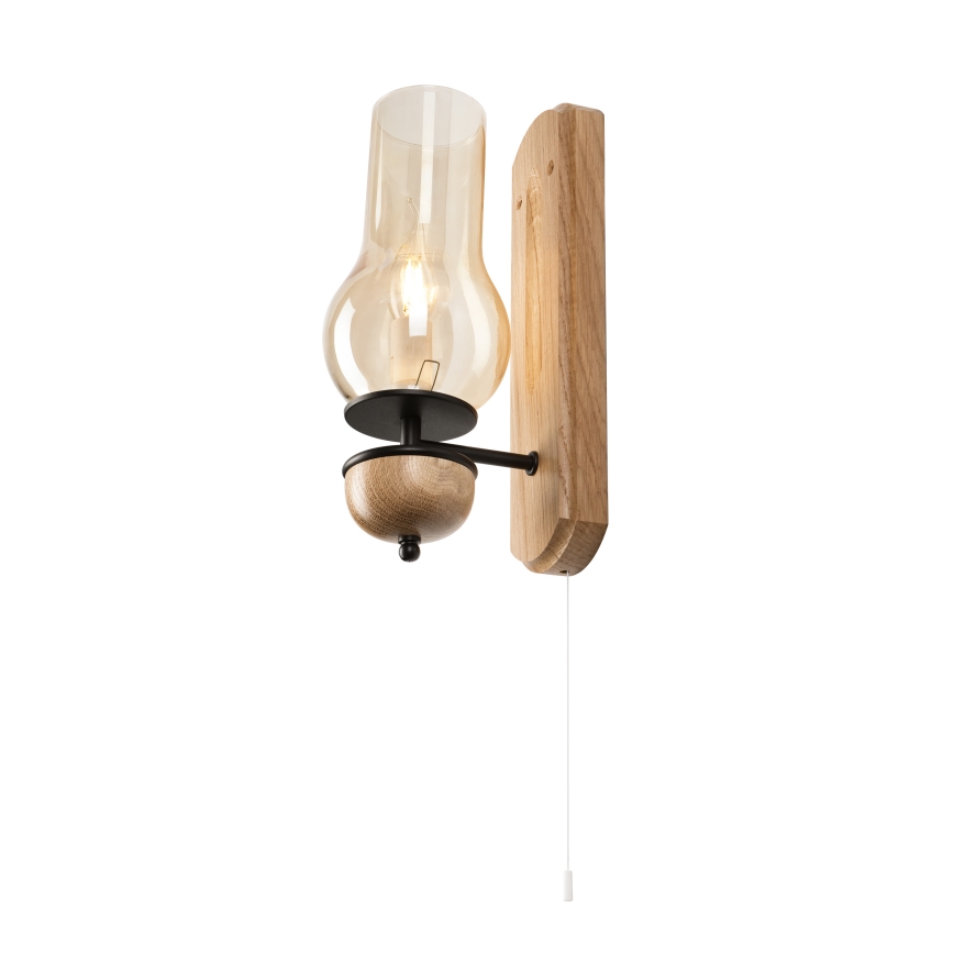 Brilagi - Iluminação de parede COTTAGE 1xE14/40W/230V carvalho/castanho