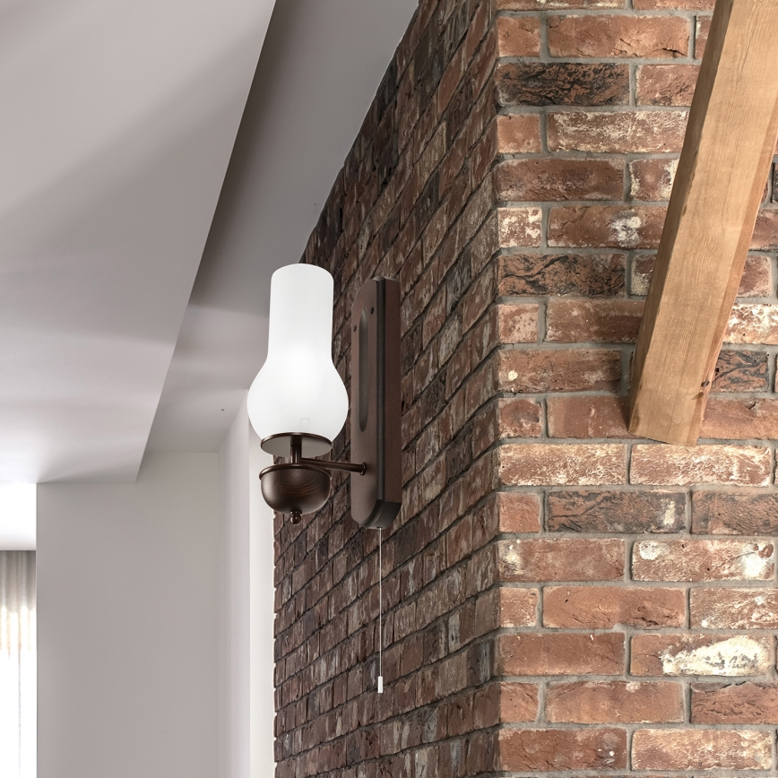 Brilagi - Iluminação de parede COTTAGE 1xE14/40W/230V faia/branco